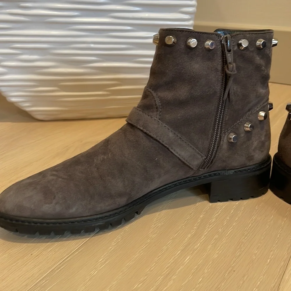 Suede ankle boots - Picture 3 of 9
